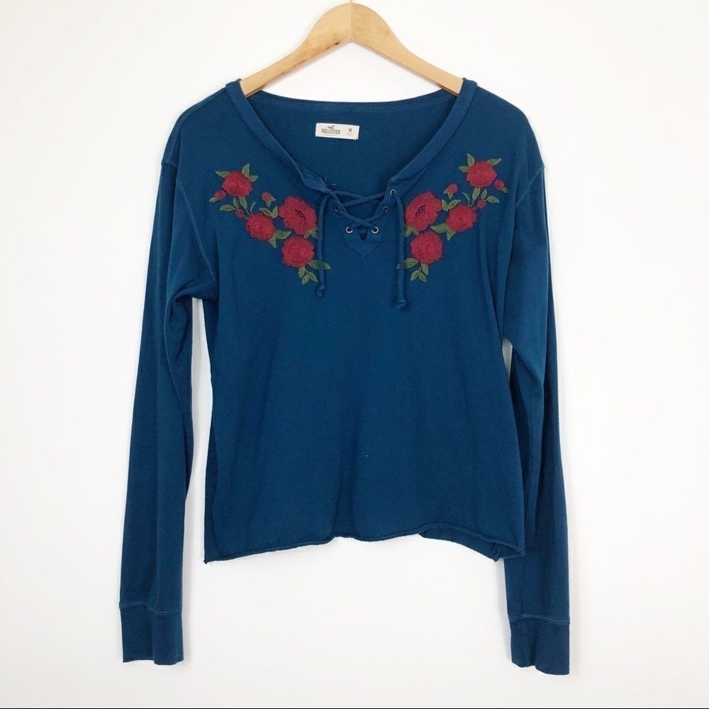 Hollister | Embroidered Long Sleeve Top